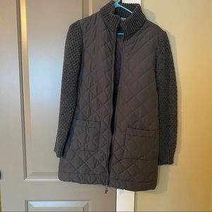 Kaos Grey Wool Quilted Cardigan S